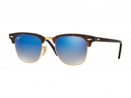 Ray-Ban CLUBMASTER FLASH LENSES RB3016 990/7Q Sonnenbrillen Clubmaster / Browline - Ray-Ban CLUBMASTER FLASH LENSES RB3016 990/7Q