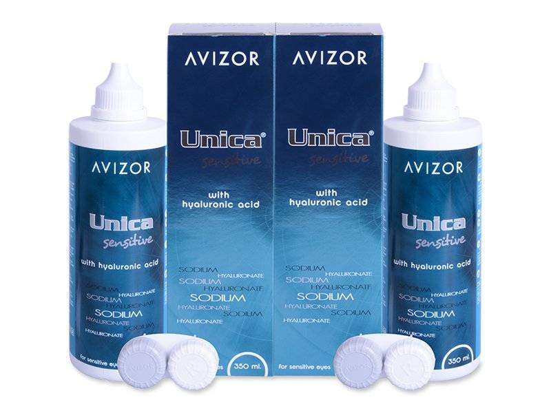 Pflegemittel Avizor Unica Sensitive 2x 350 ml - Pflegelösung – günstigeres Duo Pack