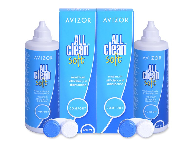 Pflegemittel Avizor All Clean Soft 2x 350 ml - Pflegelösung – günstigeres Duo Pack