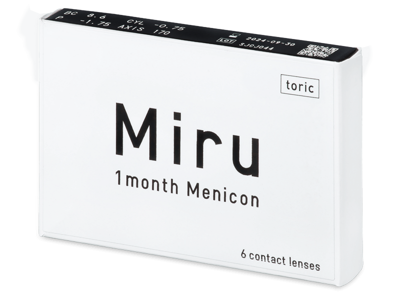 Miru 1 Month Menicon for Astigmatism (6 Linsen) - Torische Kontaktlinsen