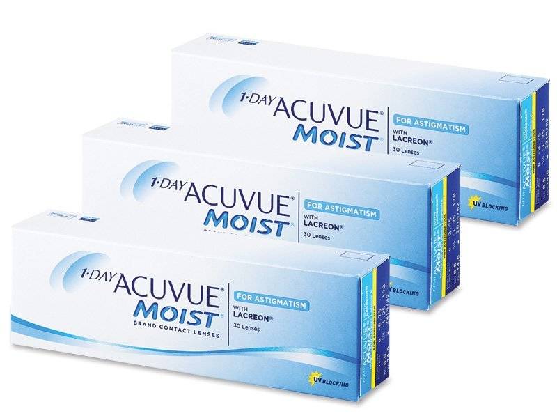 1 Day Acuvue Moist for Astigmatism (90 Linsen) - Torische Kontaktlinsen