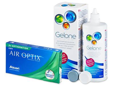 Air Optix for Astigmatism (6 Linsen) + Gelone 360ml - Spar-Set