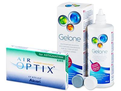 Air Optix for Astigmatism (6 Linsen) + Gelone 360 ml - Älteres Design