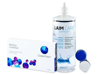 Biofinity Multifocal (6 Linsen) + Laim Care 400 ml