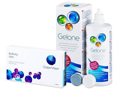 Biofinity Toric (3 Linsen) +  Gelone 360ml