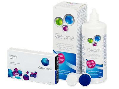 Biofinity Toric (3 Linsen) + Gelone 360 ml
