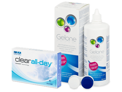 Clear All-Day (6 Linsen) + Gelone 360 ml