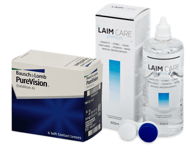 PureVision (6 Linsen) + Laim Care Pflegemittel 400 ml