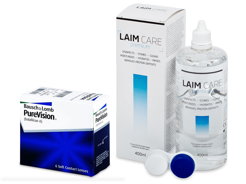 PureVision (6 Linsen) +  Laim Care 400ml - Spar-Set