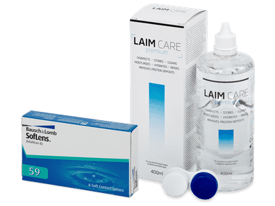 SofLens 59 (6 Linsen) + Laim Care Pflegemittel 400 ml