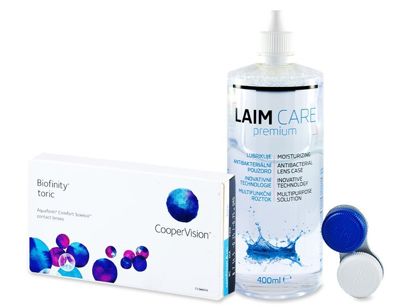 Biofinity Toric (3 Linsen) +  Laim Care 400ml - Spar-Set