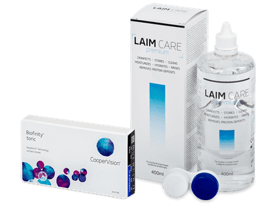 Biofinity Toric (3 Linsen) +  Laim Care 400ml