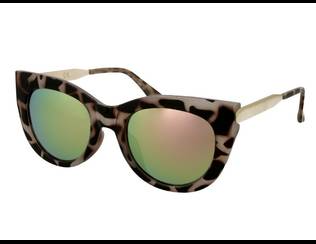 Damen Sonnenbrille Alensa Cat Eye Havana Pink Mirror Sonnenbrillen - Cat Eye - Damen Sonnenbrille Alensa Cat Eye Havana Pink Mirror