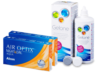 Air Optix Night and Day Aqua (2x3 Linsen) + Gelone 360ml