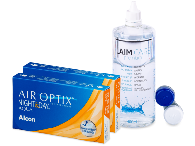 Air Optix Night and Day Aqua (2x3 Linsen) + Laim Care 400ml
