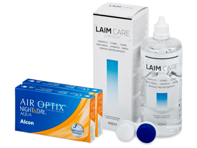 Air Optix Night and Day Aqua (2x3 Linsen) +  Laim Care 400ml