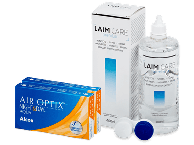 Air Optix Night and Day Aqua (2x3 Linsen) + Laim Care 400ml