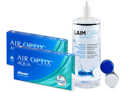 Air Optix Aqua (2x3 Linsen) +  Laim Care 400ml