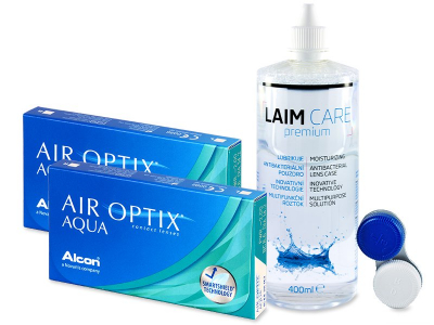 Air Optix Aqua (2x3 Linsen) + Laim Care 400ml