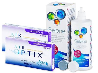 Air Optix Aqua Multifocal (2x3 Linsen) + Gelone 360 ml - Älteres Design