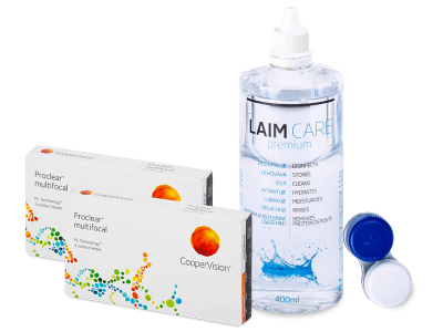 Proclear Multifocal (2x3 Linsen) +  Laim Care 400ml
