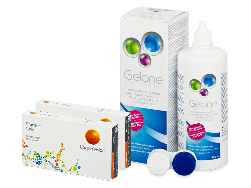 Proclear Toric XR (2x3 Linsen) + Gelone 360 ml - Spar-Set