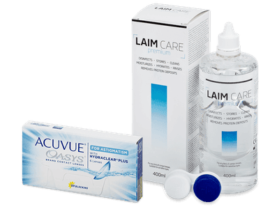 Acuvue Oasys for Astigmatism (6 Linsen) + Laim Care 400ml