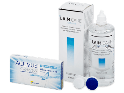 Acuvue Oasys for Astigmatism (6 Linsen) + Laim Care 400ml