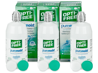 OPTI-FREE PureMoist 3 x 300 ml - Pflegelösung – 3er Pack