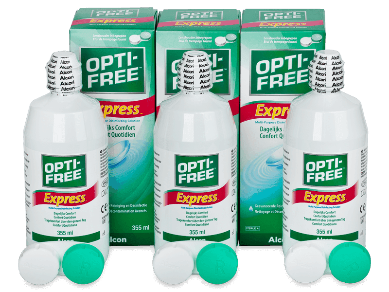 Pflegemittel OPTI-FREE Express 3 x 355 ml - Pflegelösung – 3er Pack