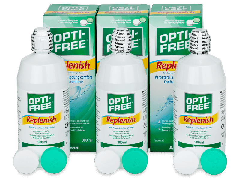 Pflegemittel OPTI-FREE RepleniSH 3 x 300 ml - Pflegelösung – 3er Pack