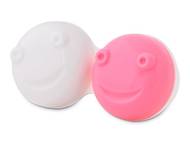 Ersatzgehäuse für vibrierenden Linsen-Behälter - rosa Kontaktlinsen-Etuis mit Spiegel - Ersatzgehäuse für vibrierenden Linsen-Behälter - rosa