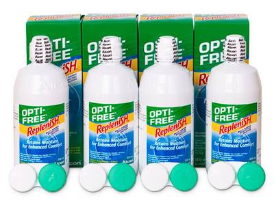 Pflegemittel OPTI-FREE RepleniSH 4 x 300 ml - Älteres Design