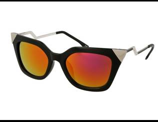 Damen Sonnenbrille Alensa Cat Eye Shiny Black Mirror Sonnenbrillen - Cat Eye - Damen Sonnenbrille Alensa Cat Eye Shiny Black Mirror