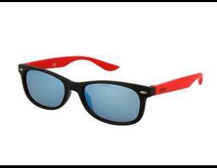 Kinder Sonnenbrille Alensa Sport Black Red Mirror Sonnenbrillen - Wayfarer - Kinder Sonnenbrille Alensa Sport Black Red Mirror