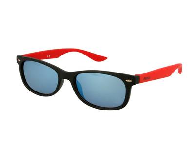 Kinder Sonnenbrille Alensa Sport Black Red Mirror 