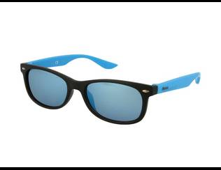 Kinder Sonnenbrille Alensa Sport Black Blue Mirror Sonnenbrillen - Wayfarer - Kinder Sonnenbrille Alensa Sport Black Blue Mirror