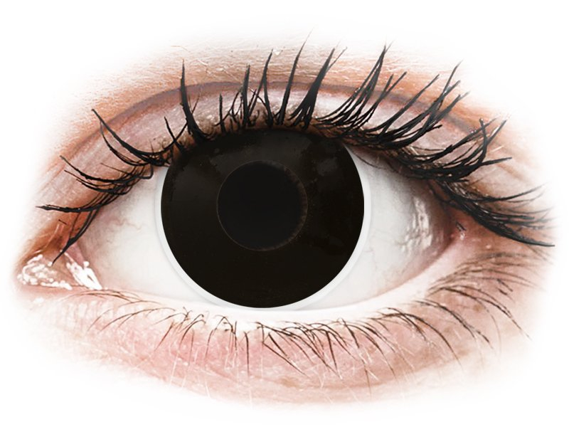 ColourVUE Crazy Lens - BlackOut - ohne Stärke (2 Linsen) - Farblinsen