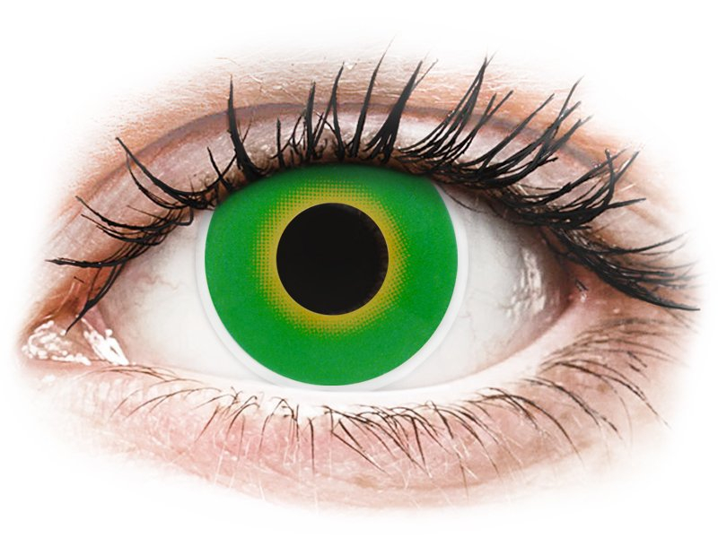 ColourVUE Crazy Lens - Hulk Green - ohne Stärke (2 Linsen) - Farblinsen