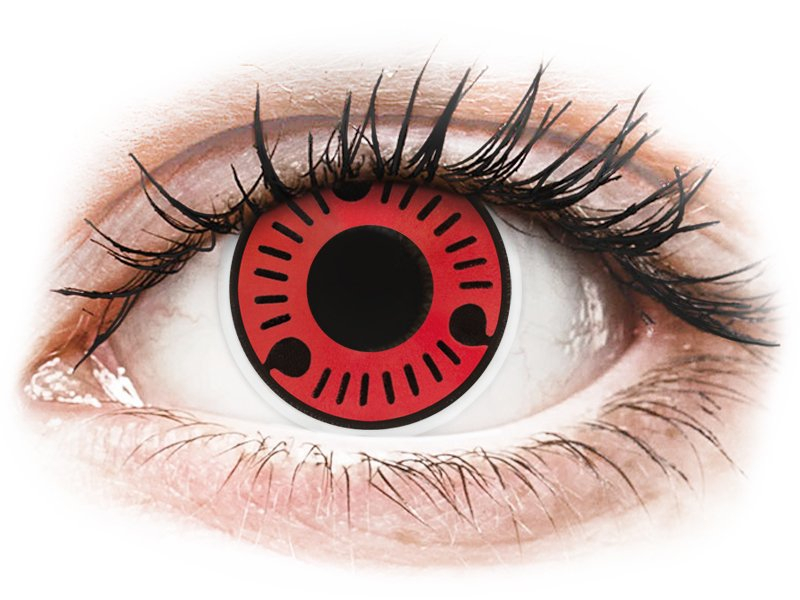 ColourVUE Crazy Lens - Sasuke - ohne Stärke (2 Linsen) - Farblinsen