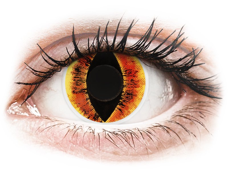 ColourVUE Crazy Lens - Saurons Eye - ohne Stärke (2 Linsen) - Farblinsen