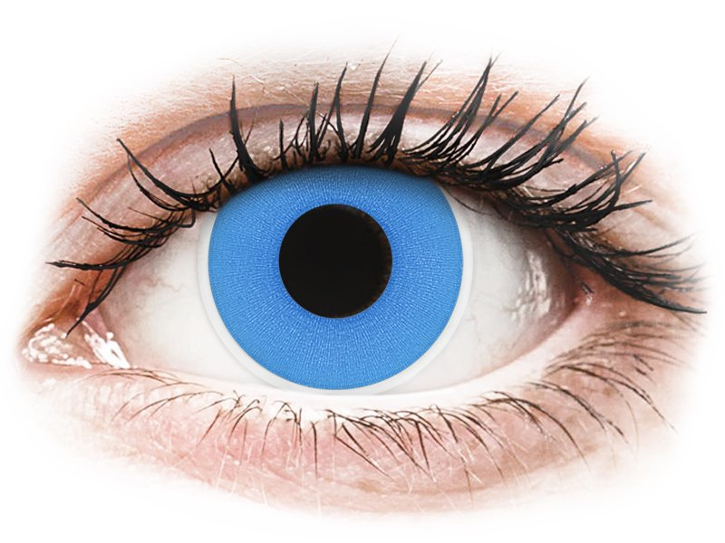 ColourVUE Crazy Lens - Sky Blue - ohne Stärke (2 Linsen) - Farblinsen