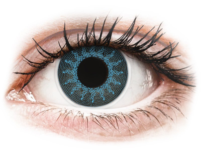 ColourVUE Crazy Lens - Solar Blue - ohne Stärke (2 Linsen) - Farblinsen