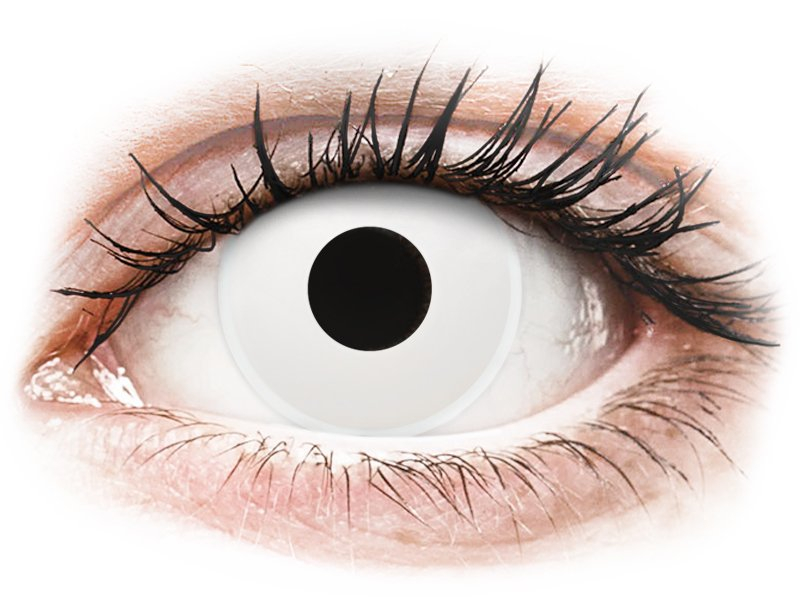ColourVUE Crazy Lens - WhiteOut - ohne Stärke (2 Linsen) - Farblinsen