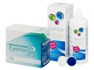 Purevision 2 (6 Linsen) + Gelone 360 ml