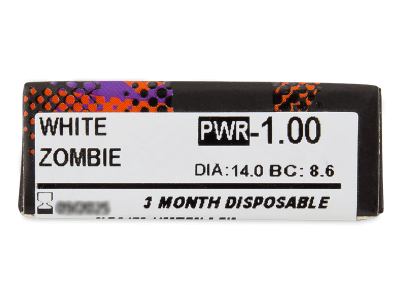 ColourVUE Crazy Lens - White Zombie - mit Stärke (2 Linsen) - Vorschau