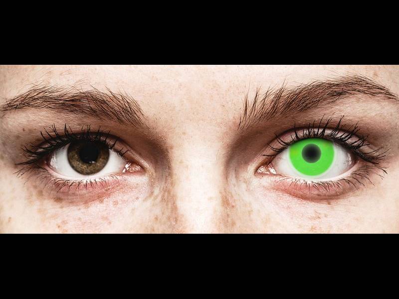 ColourVUE Crazy Glow Green - ohne Stärke (2 Linsen)