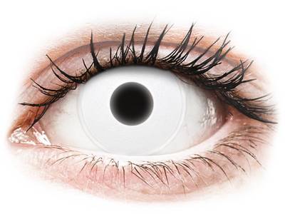 ColourVUE Crazy Glow White - ohne Stärke (2 Linsen)