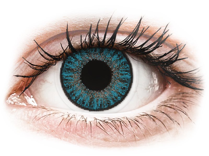 TopVue Color Tageslinsen - Blue - ohne Stärke (10 Linsen) - Farblinsen