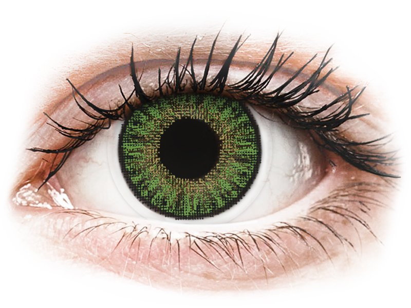 TopVue Color Tageslinsen - Green - mit Stärke (10 Linsen) - Farblinsen